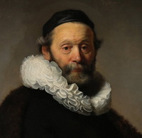 Rembrandt oil portrait