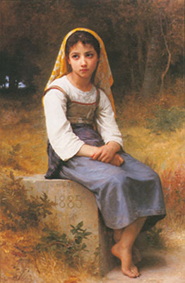 Adolphe-William Bouguereau, Meditation Fine Art Reproduction Oil Painting