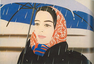 Alex Katz, Blue Umbrella #2 Fine Art Reproduction Oil Painting