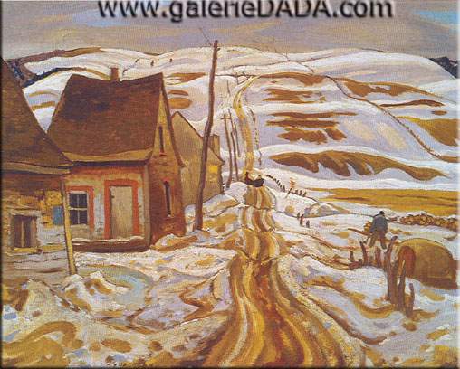 Alexander Y. Jackson, Early Spring Quebec Fine Art Reproduction Oil Painting