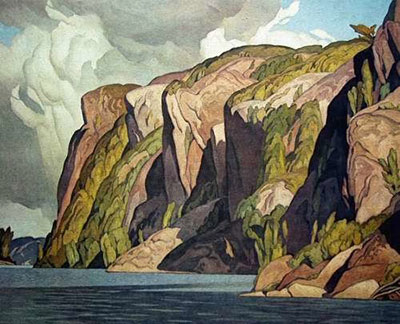 Alfred J. Casson, Bon Echo Fine Art Reproduction Oil Painting