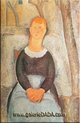 Amedeo Modigliani, Nude Looking over her Right Shoulder Fine Art Reproduction Oil Painting