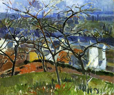 Andre Derain, Landscape near Chatou Fine Art Reproduction Oil Painting