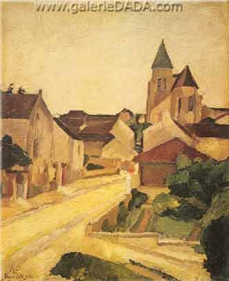 Andre Dunoyer de Segonzac, The Village Fine Art Reproduction Oil Painting