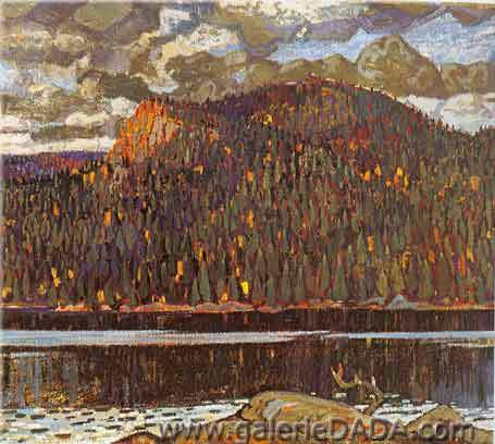 Arthur Lismer, Sombre Hill Algoma Fine Art Reproduction Oil Painting