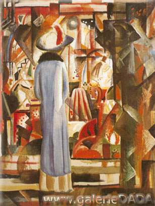 August Macke, Large Bright Shop Window Fine Art Reproduction Oil Painting