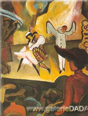 August Macke, Russian Ballet Fine Art Reproduction Oil Painting