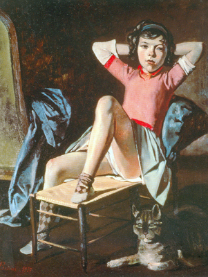 Girl with a Cat