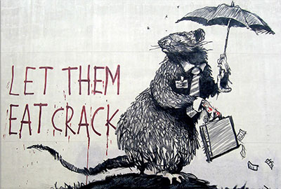  Banksy, Let Them Eat Crack Fine Art Reproduction Oil Painting