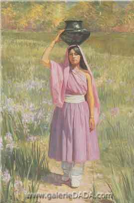 Bert Geer Philips, The Water Carrier Fine Art Reproduction Oil Painting