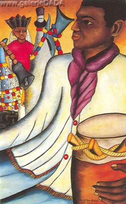 Castera Bazile, Petro Ceremony Fine Art Reproduction Oil Painting