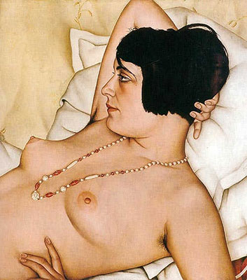 Christian Schad, Halbakt Fine Art Reproduction Oil Painting