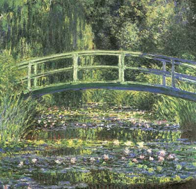 Water Lilies and Japanese Bridge