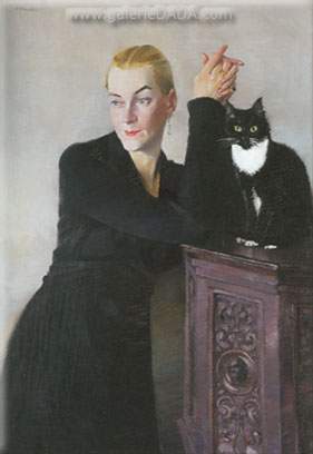 Woman with a Cat