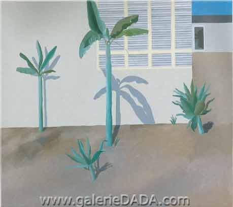 David Hockney, A Hollywood Garden Fine Art Reproduction Oil Painting