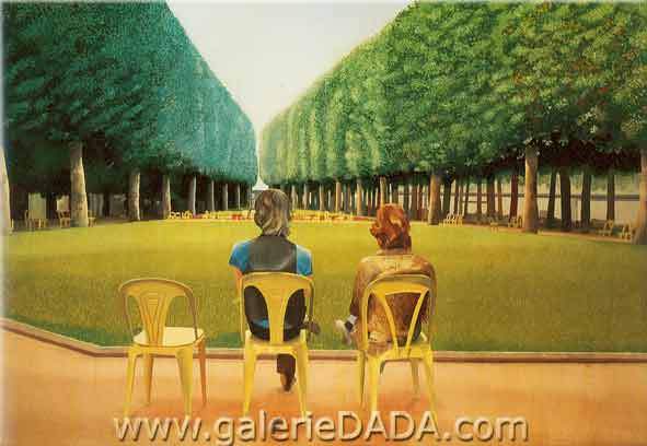 David Hockney, Les Parc des Sources Vichy Fine Art Reproduction Oil Painting