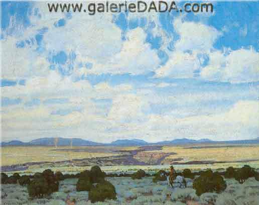 E. Martin Hennings, Rio Grande Gorge Fine Art Reproduction Oil Painting