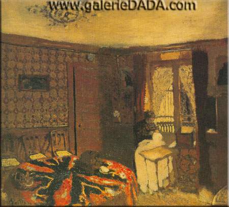 Edouard Vuillard, Interior with Figure Fine Art Reproduction Oil Painting