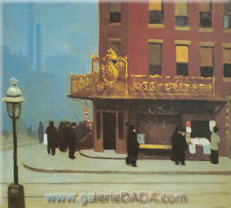 Edward Hopper, New York Corner Fine Art Reproduction Oil Painting