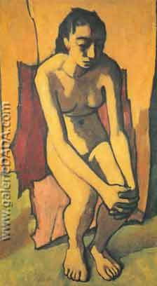 Felice Casorati, Woman Fine Art Reproduction Oil Painting