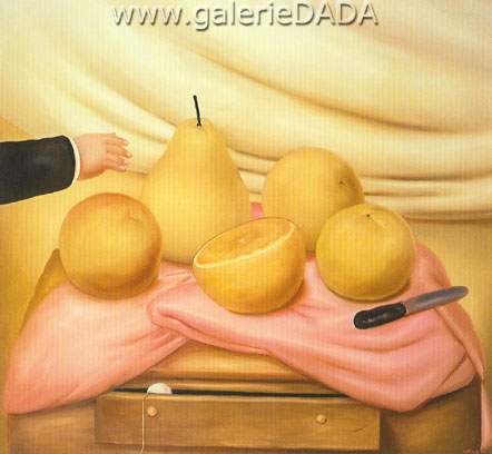 Fernando Botero, Still Life with Cake Fine Art Reproduction Oil Painting