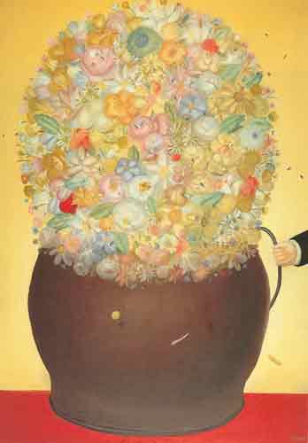 Fernando Botero, Florero Fine Art Reproduction Oil Painting