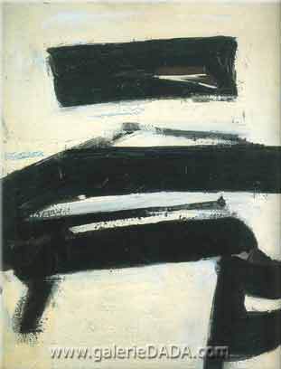 Franz Kline, Black and White Fine Art Reproduction Oil Painting