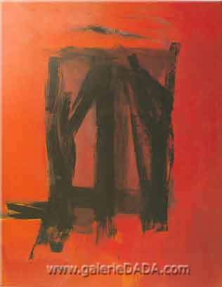 Franz Kline, Red Painting Fine Art Reproduction Oil Painting