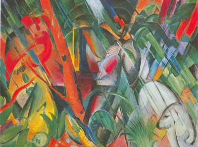 Franz Marc, Rain Fine Art Reproduction Oil Painting