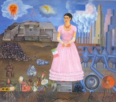 Frida Kahlo, Self-Portrait on the Borderline Fine Art Reproduction Oil Painting