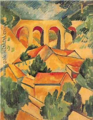 Georges Braque, Viaduct at LEtraque Fine Art Reproduction Oil Painting