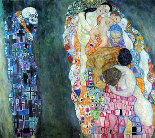 Gustave Klimt, Death and Life Fine Art Reproduction Oil Painting