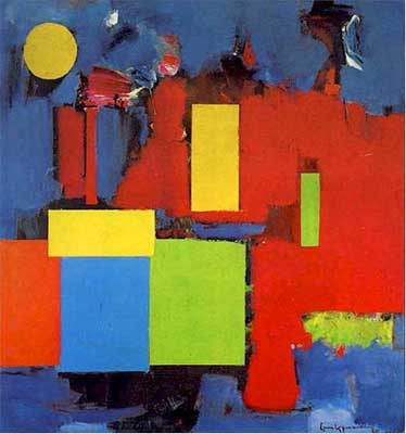 Hans Hofmann, Rising Moon Fine Art Reproduction Oil Painting