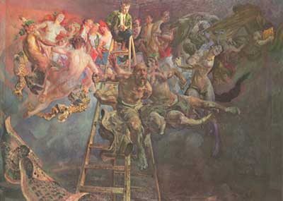 Jacek Malczewski, Vicious Circle Fine Art Reproduction Oil Painting