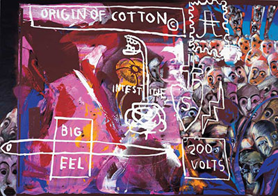 Jean-Michel Basquiat, Origin of Cotton Fine Art Reproduction Oil Painting