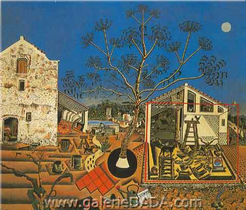 Joan Miro, Dog Barking at the Moon Fine Art Reproduction Oil Painting