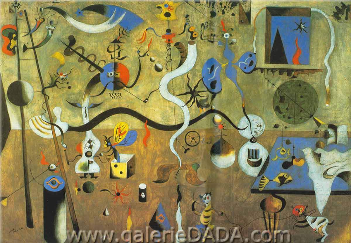 Joan Miro, Harlequins Carnival Fine Art Reproduction Oil Painting