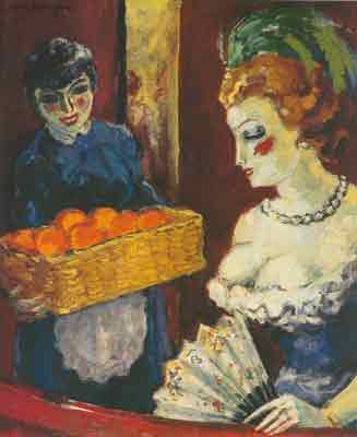 Kees van Dongen, Woman and Orange Seller Fine Art Reproduction Oil Painting