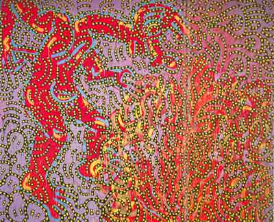 Keith Haring, Painting for Francesca Alinova Fine Art Reproduction Oil Painting