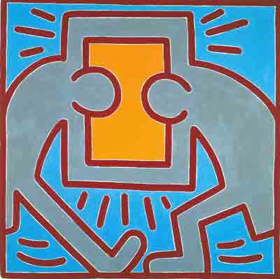 Keith Haring, Untilted No.2 Fine Art Reproduction Oil Painting