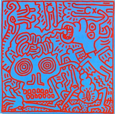 Keith Haring, Untitled 1984c Fine Art Reproduction Oil Painting