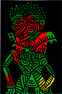 Keith Haring, Untitled 1986b Fine Art Reproduction Oil Painting