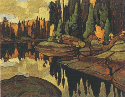 Lawren Harris, Algoma Reflections Fine Art Reproduction Oil Painting