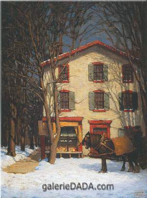 Lawren Harris, The Corner Store Fine Art Reproduction Oil Painting