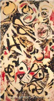 Lee Krasner, Blue and Black Fine Art Reproduction Oil Painting