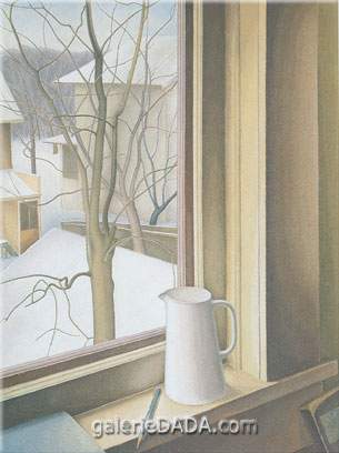 Lionel FitzGerald, From an Upstairs Window Winter Fine Art Reproduction Oil Painting