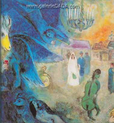 Marc Chagall, The Holy Coachman Fine Art Reproduction Oil Painting