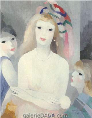 Marie Laurencin, Three Young Girls Fine Art Reproduction Oil Painting