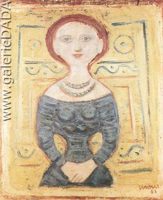 Massimo Campigli, Figure (2) Fine Art Reproduction Oil Painting