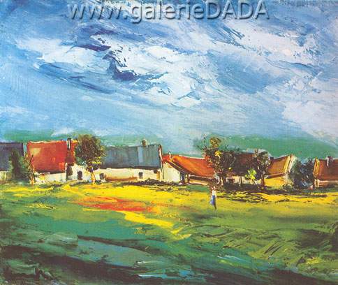 Maurice de Vlaminck, Village Fine Art Reproduction Oil Painting